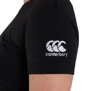 WOMENS CLUB PLAIN T-SHIRT IN BLACK