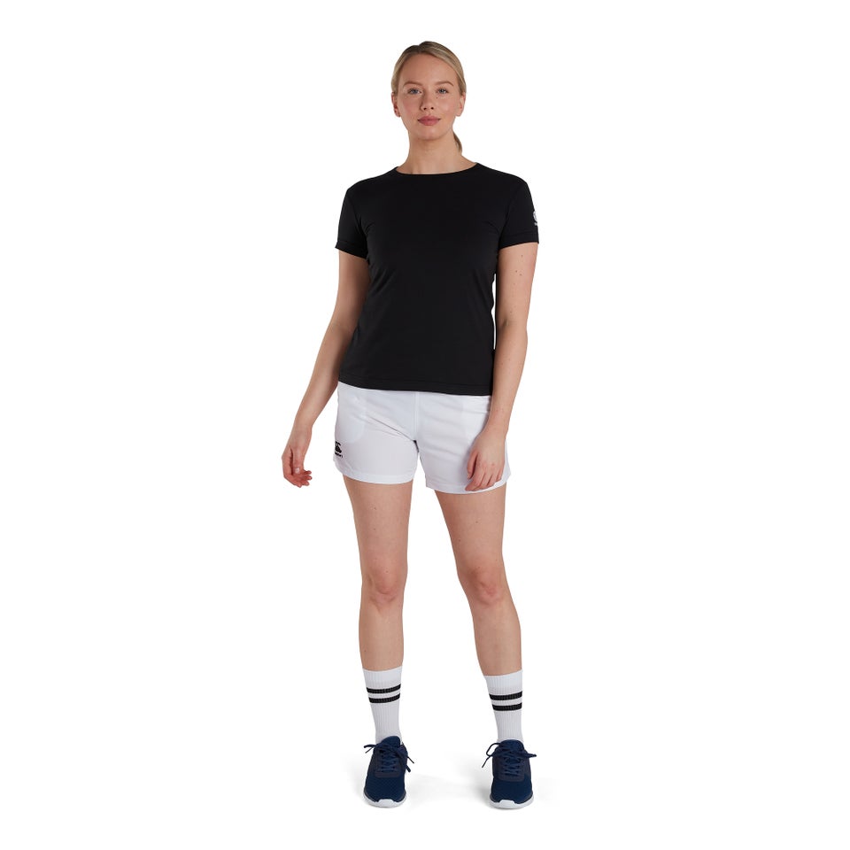 Womens Club Plain Tee Black