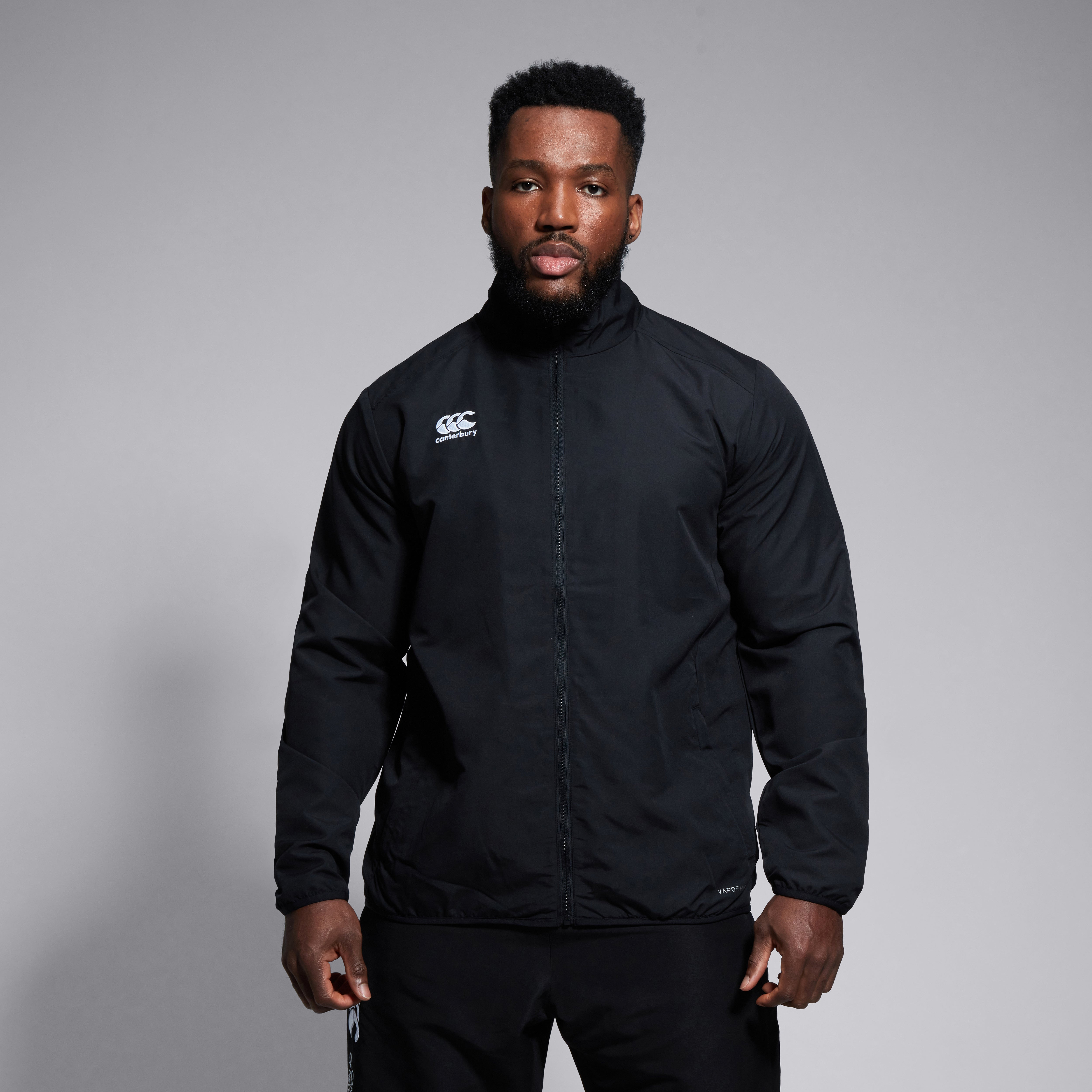 Mens Club Track Jacket Black | Canterbury