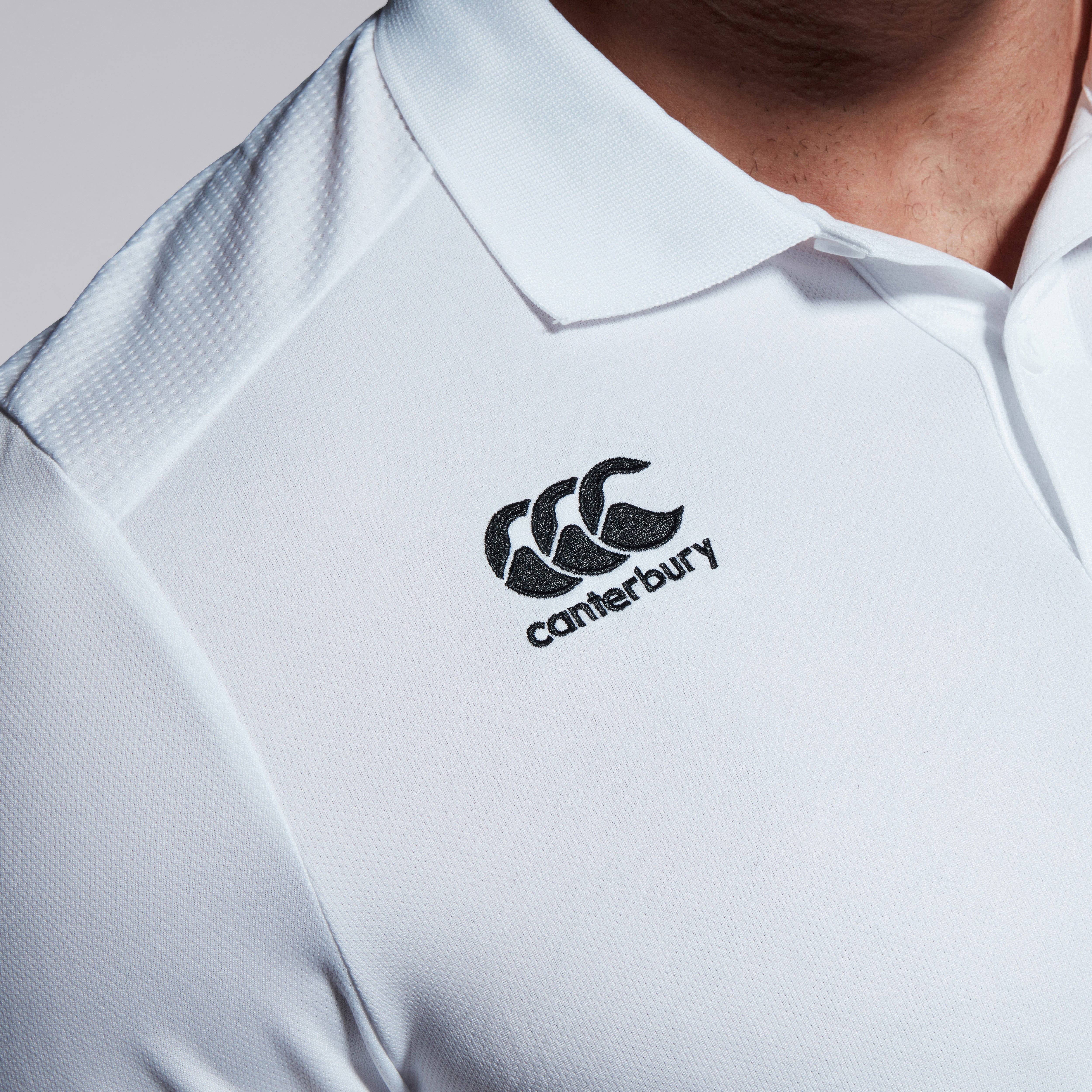 Mens Club Dry Polo Shirt White | Canterbury