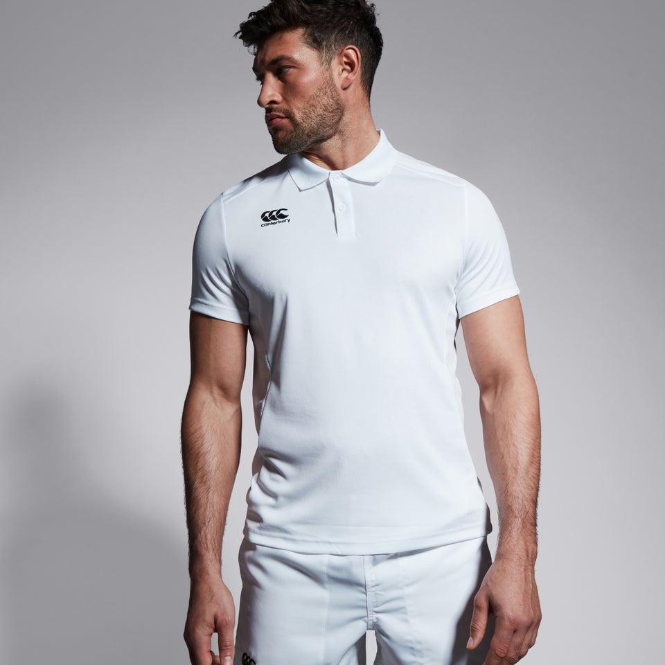 Mens Club Dry Polo Shirt White
