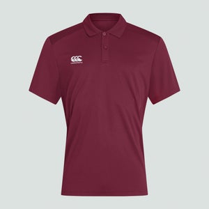 MENS CLUB DRY POLO SHIRT MAROON - XS