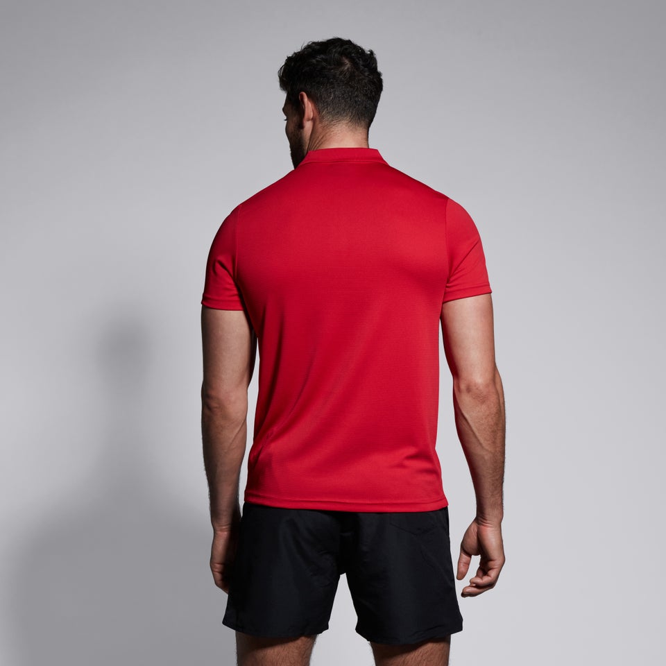 Mens Club Dry Polo Shirt Red