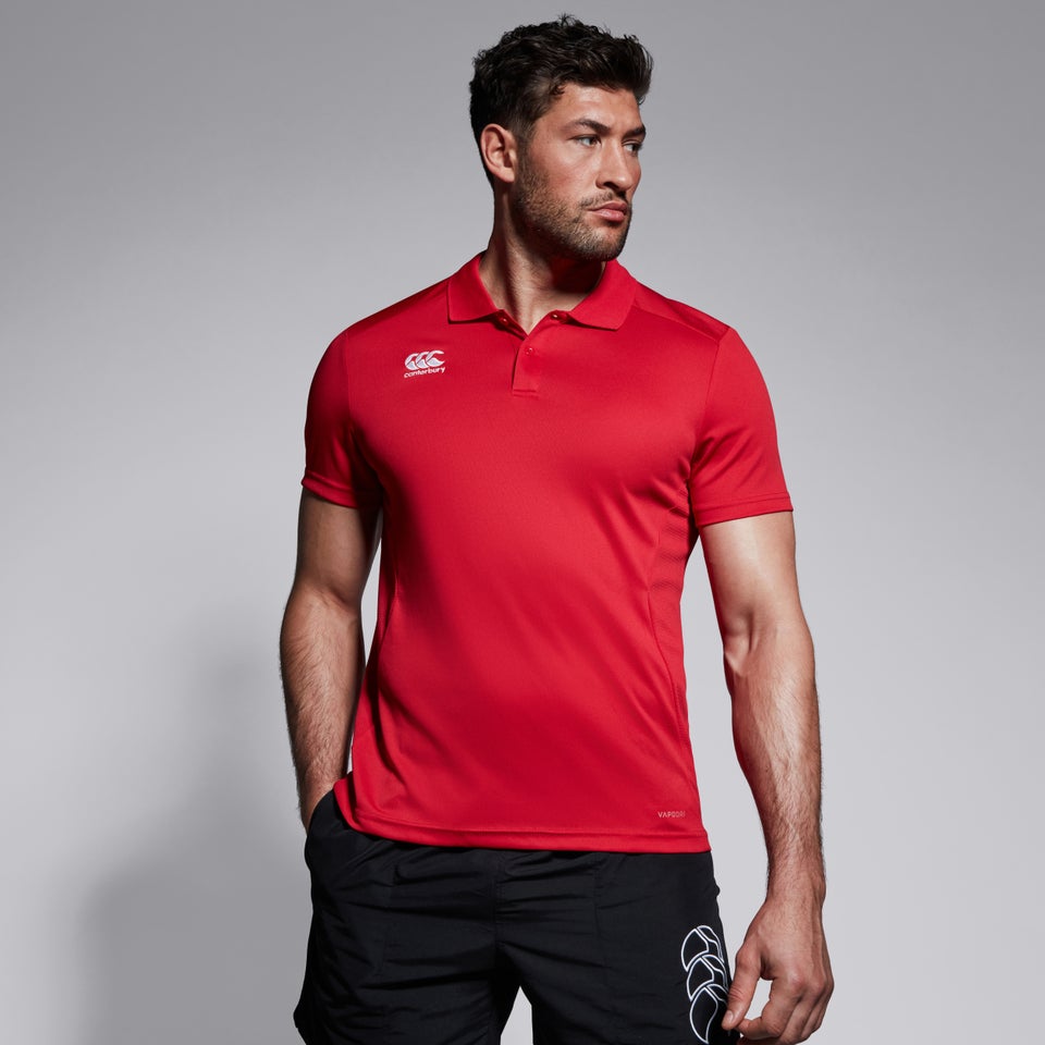 Mens Club Dry Polo Shirt Red