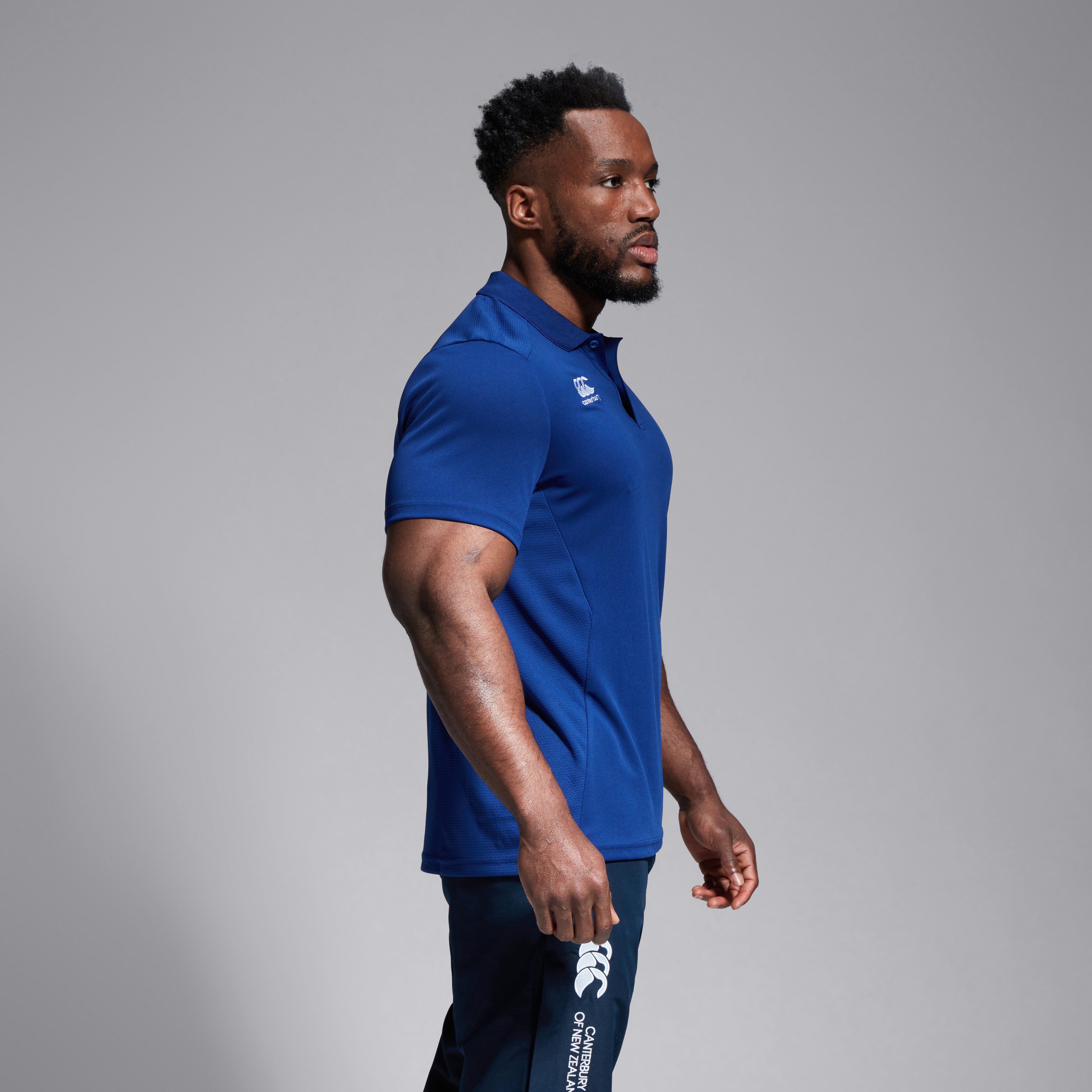 Mens Club Dry Polo Shirt Blue | Canterbury