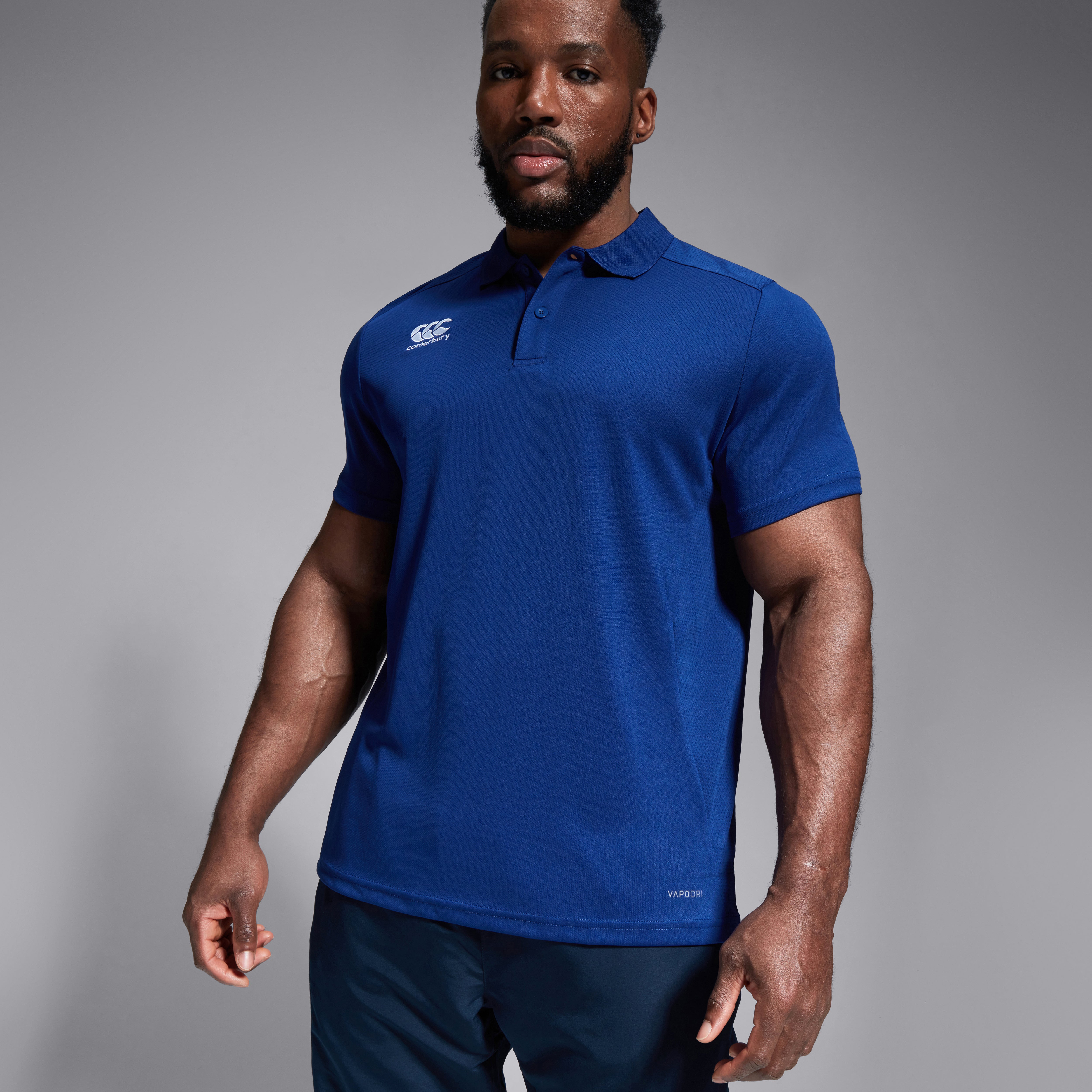 Mens Club Dry Polo Shirt Blue | Canterbury