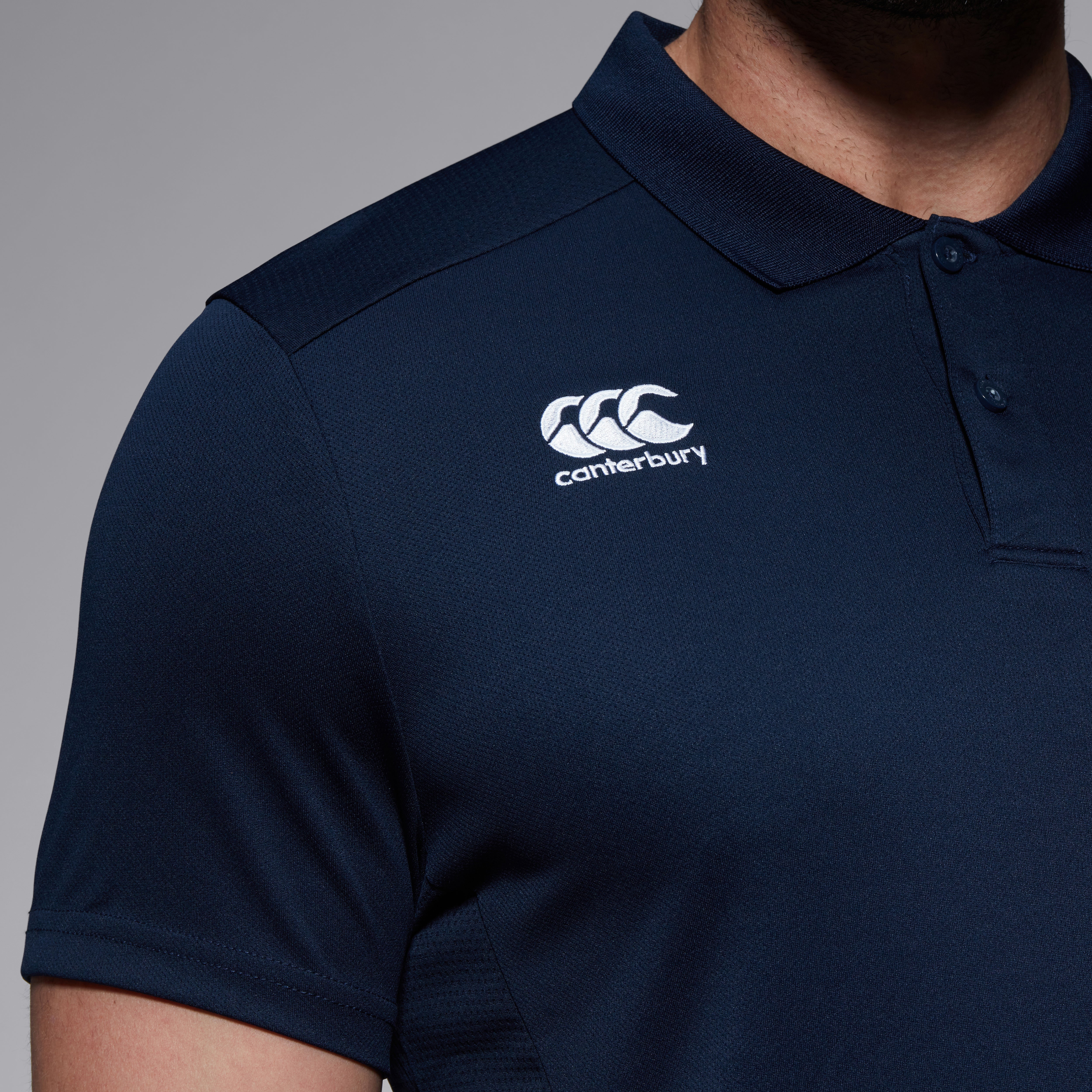 Mens Club Dry Polo Shirt Navy | Canterbury