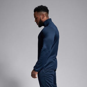 Mens Club 1/4 Zip Mid Layer Training Top Navy