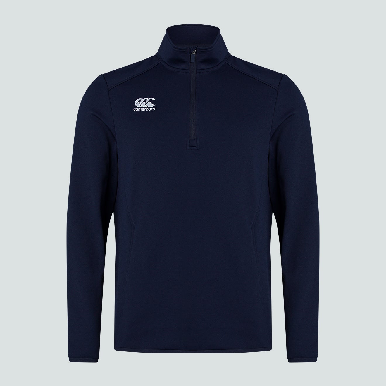 Mens Club 1/4 Zip Mid Layer Training Top Navy | Canterbury