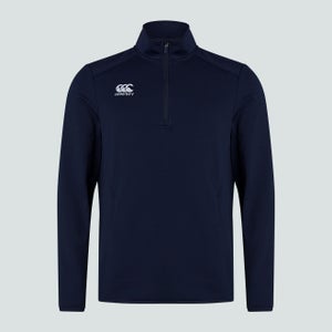 Mens Club 1/4 Zip Mid Layer Training Top Navy