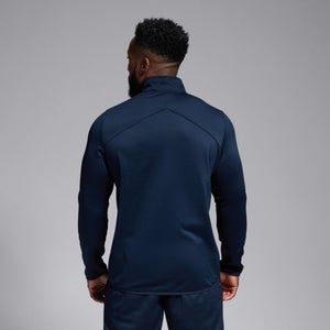 Mens Club 1/4 Zip Mid Layer Training Top Navy