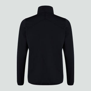Mens Club 1/4 Zip Mid Layer Training Top Black