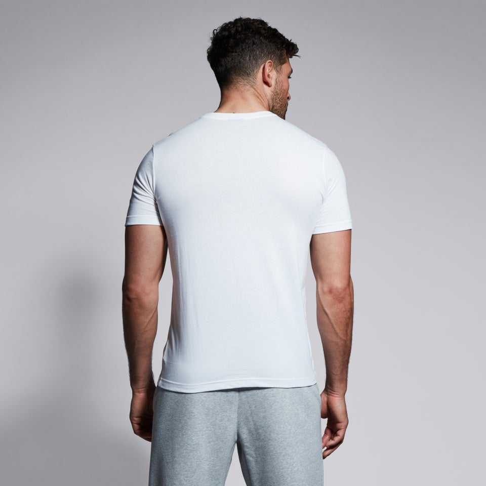 MENS CLUB PLAIN T-SHIRT IN WHITE
