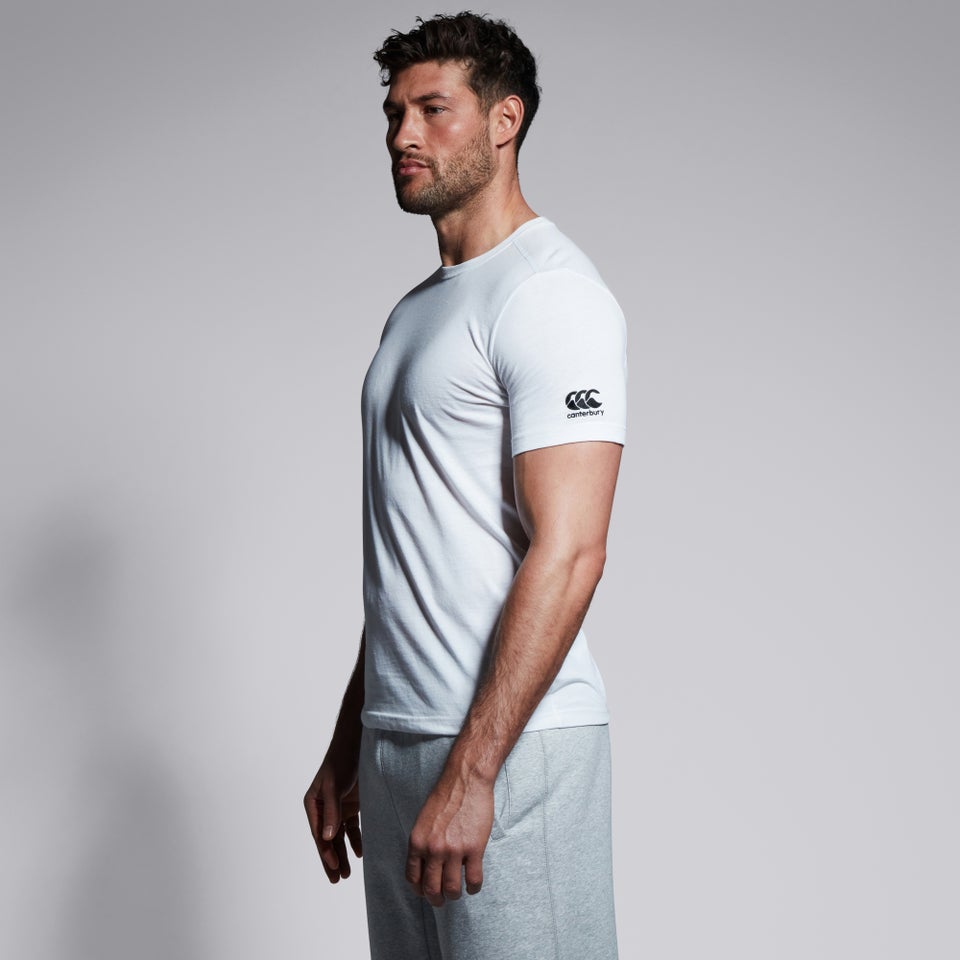 MENS CLUB PLAIN T-SHIRT IN WHITE