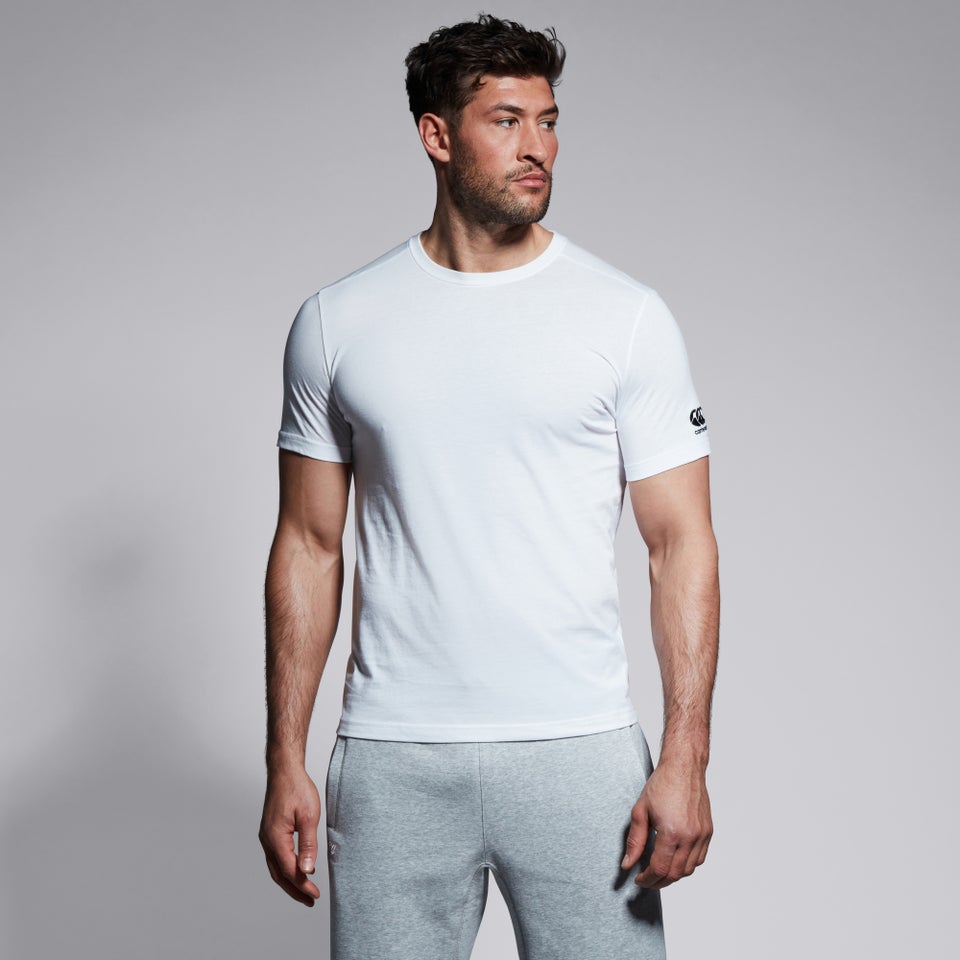 MENS CLUB PLAIN T-SHIRT IN WHITE