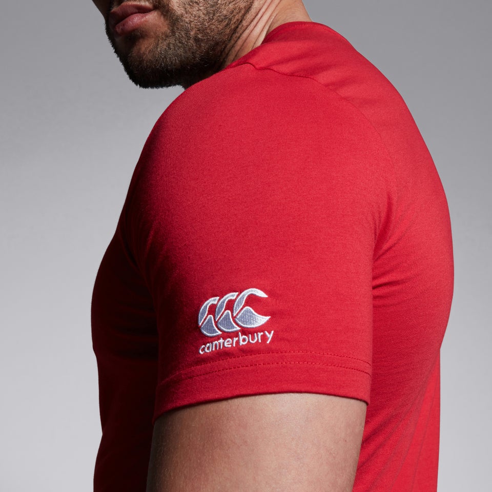 CANTERBURY CLUB PLAIN TEE AM RED