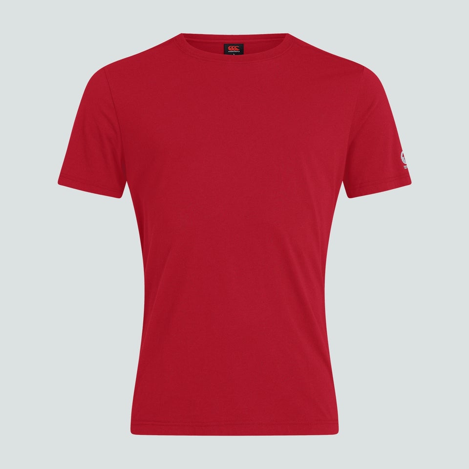 CANTERBURY CLUB PLAIN TEE AM RED