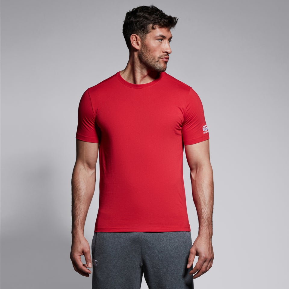 CANTERBURY CLUB PLAIN TEE AM RED