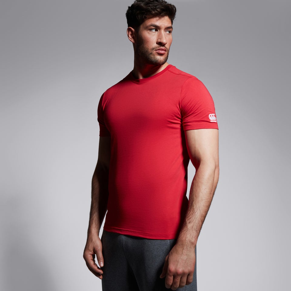 CANTERBURY CLUB PLAIN TEE AM RED