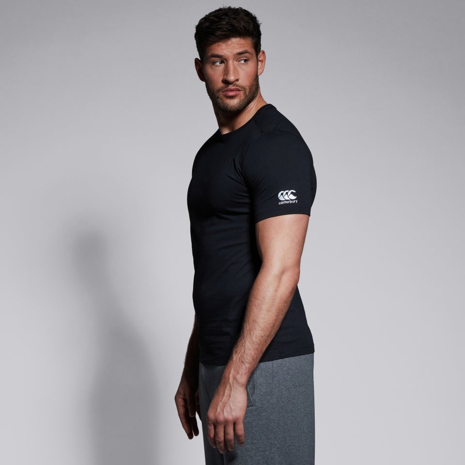 M CLUB PLAIN TEE BLACK