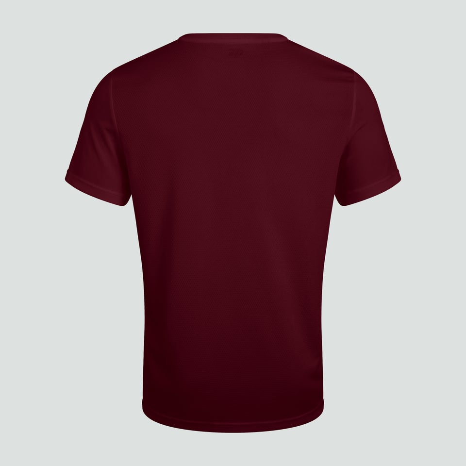 Mens Club Dry Tee Maroon