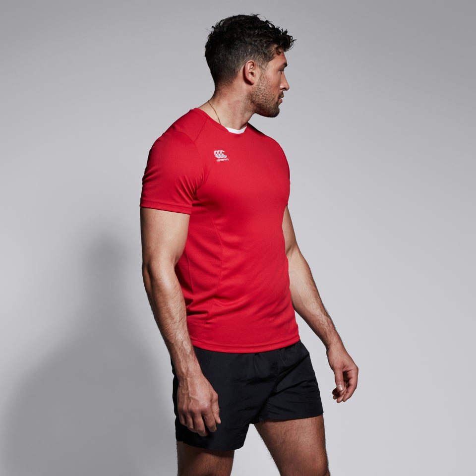 MENS CLUB DRY T-SHIRT IN RED