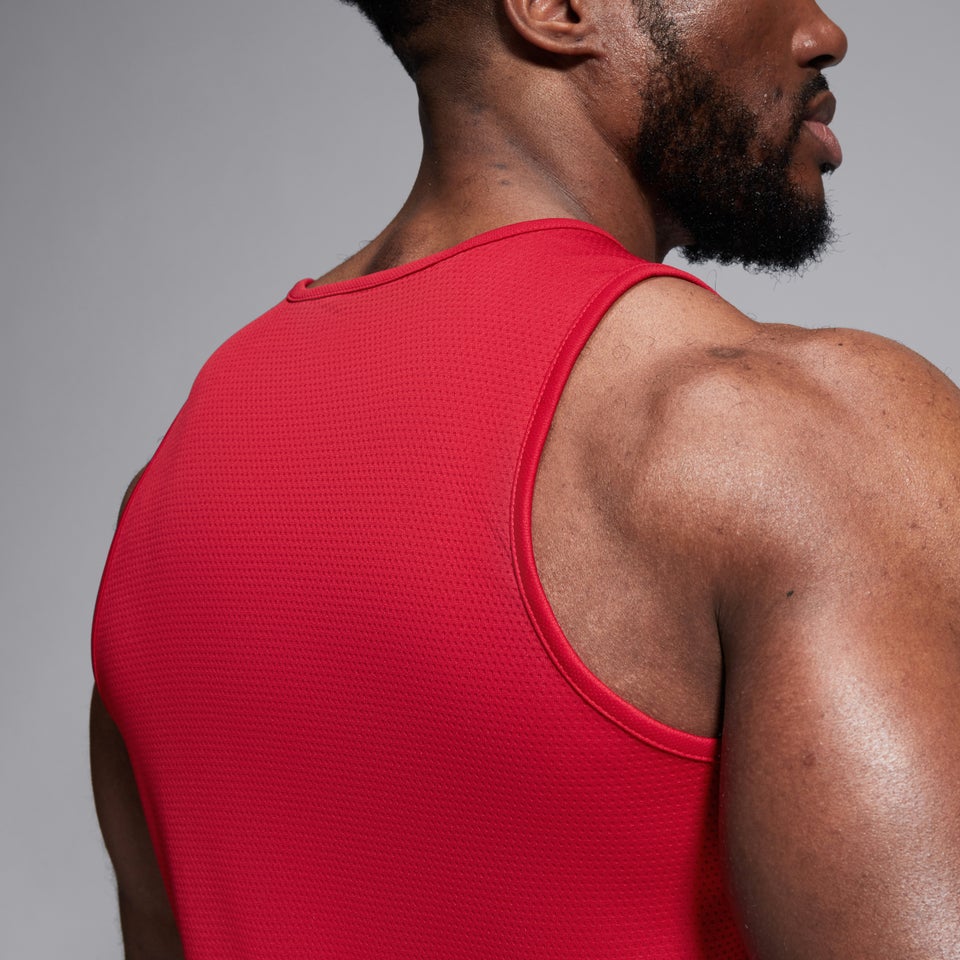 Mens Club Dry Singlet Red