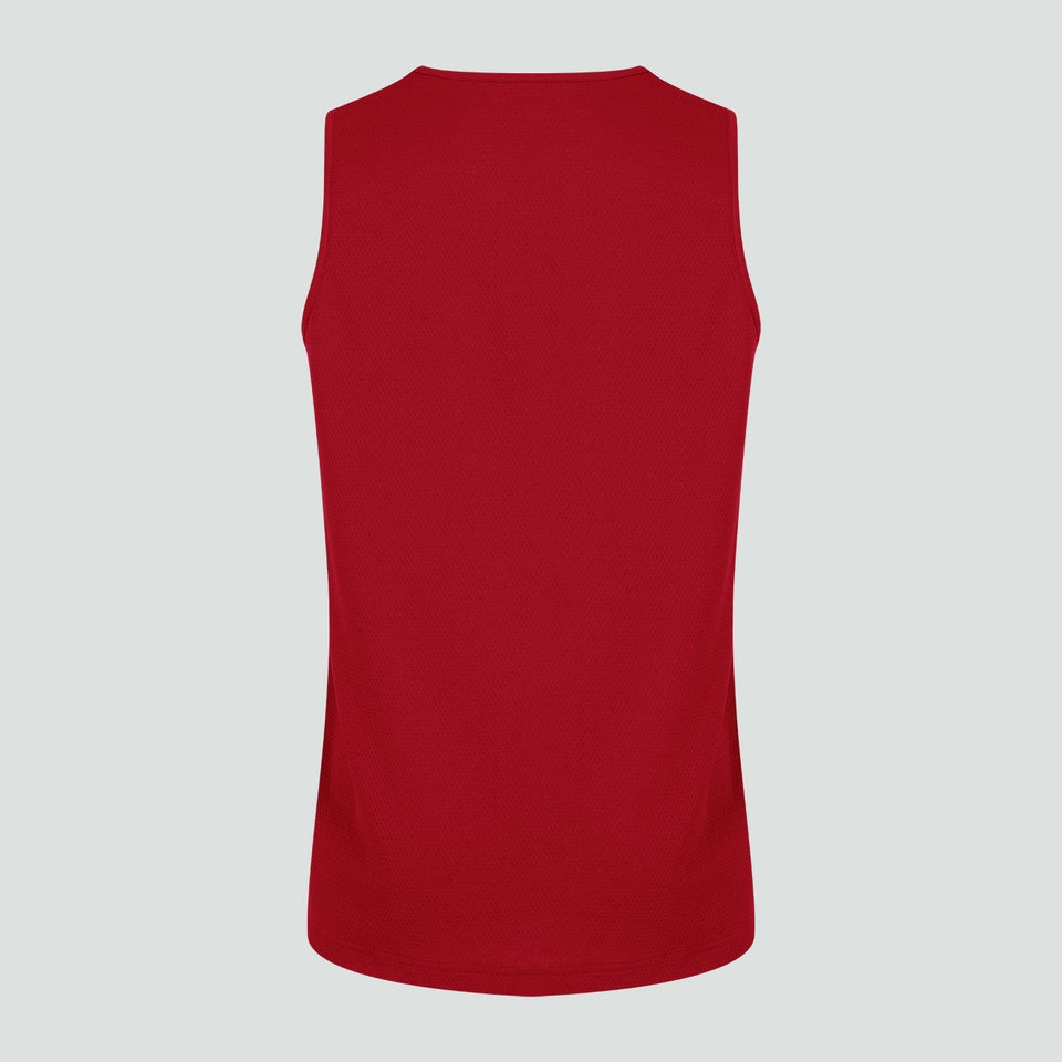 Mens Club Dry Singlet Red