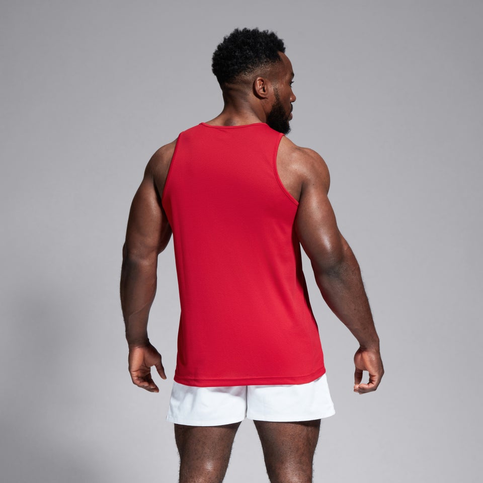 Mens Club Dry Singlet Red
