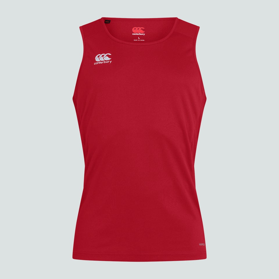 Mens Club Dry Singlet Red