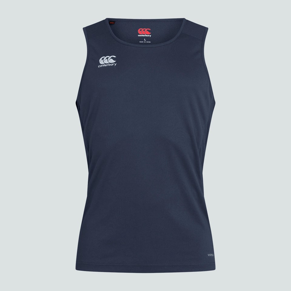 MENS CLUB DRY SINGLET IN NAVY