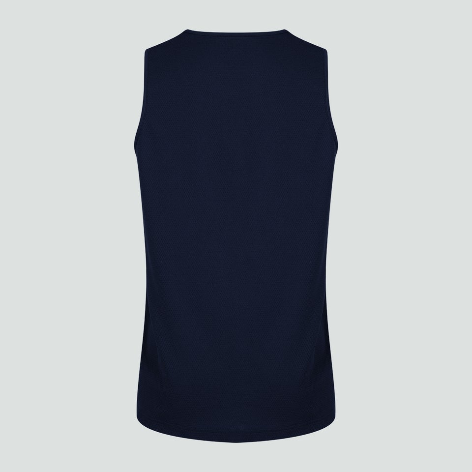 MENS CLUB DRY SINGLET IN NAVY