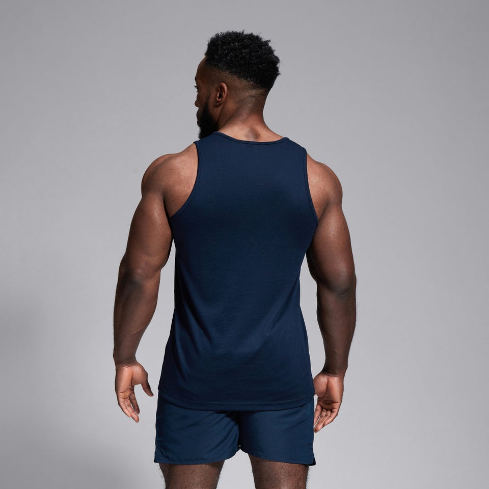 MENS CLUB DRY SINGLET IN NAVY