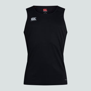 MENS CLUB DRY SINGLET IN BLACK