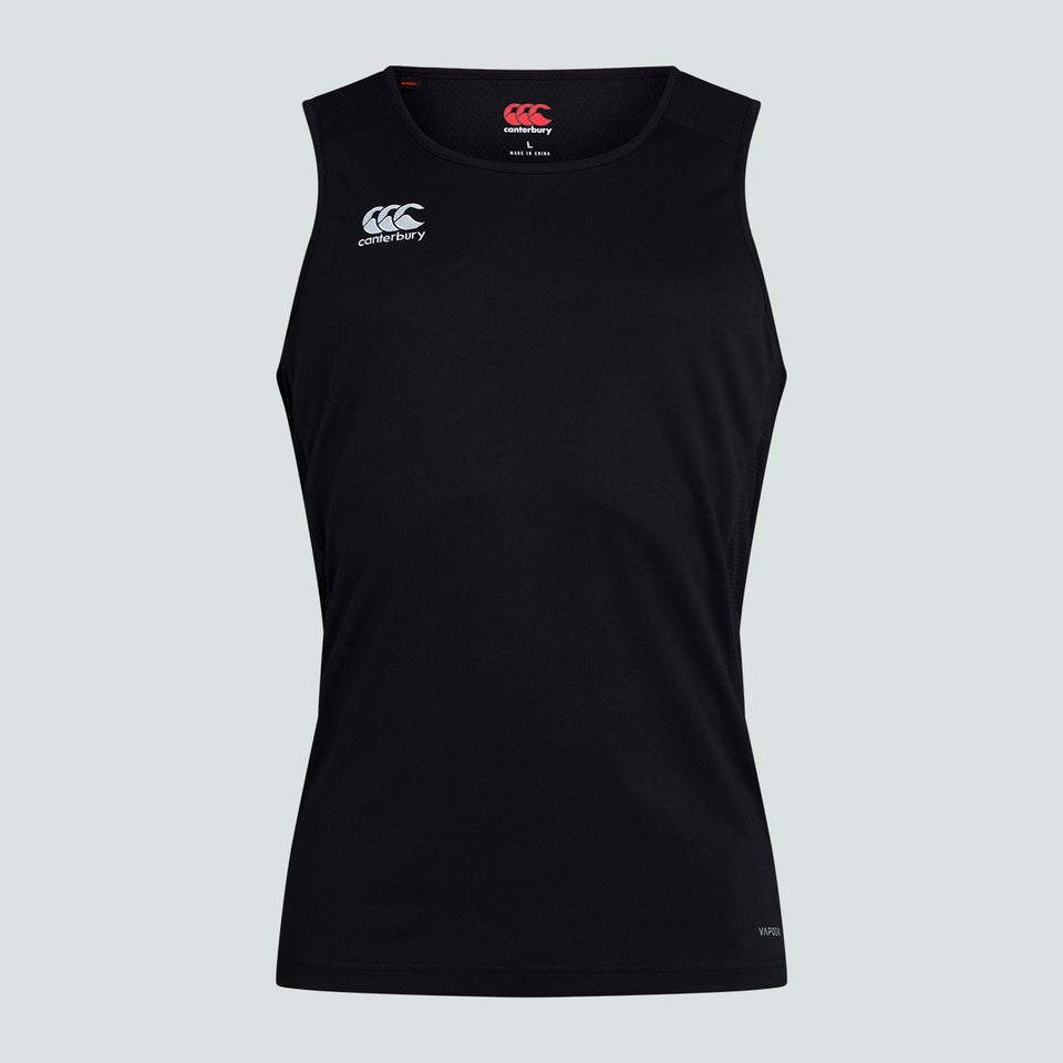 MENS CLUB DRY SINGLET IN BLACK