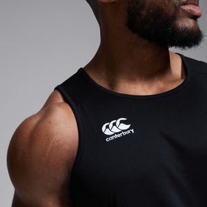 MENS CLUB DRY SINGLET IN BLACK