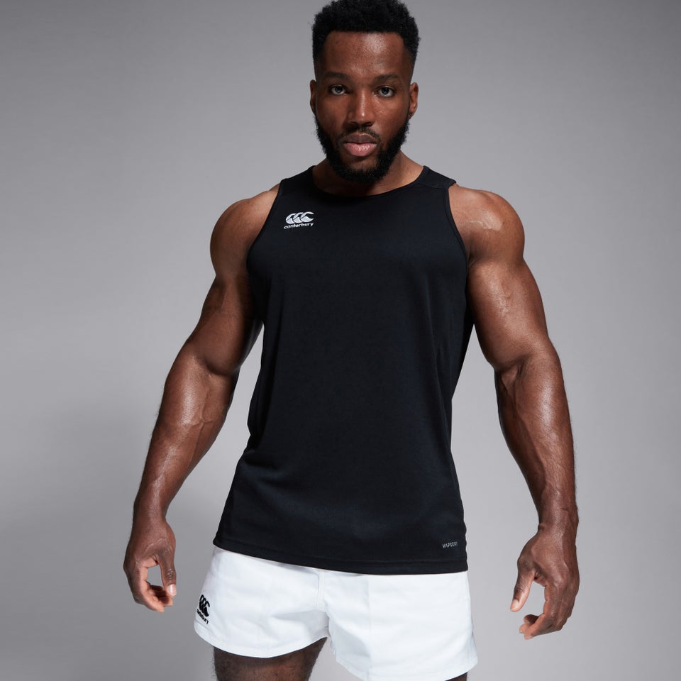 MENS CLUB DRY SINGLET IN BLACK