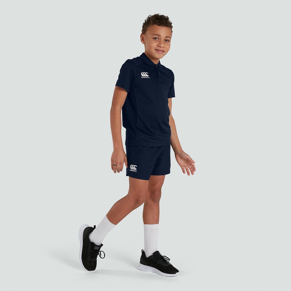 Junior Unisex Club Dry Polo Shirt Navy