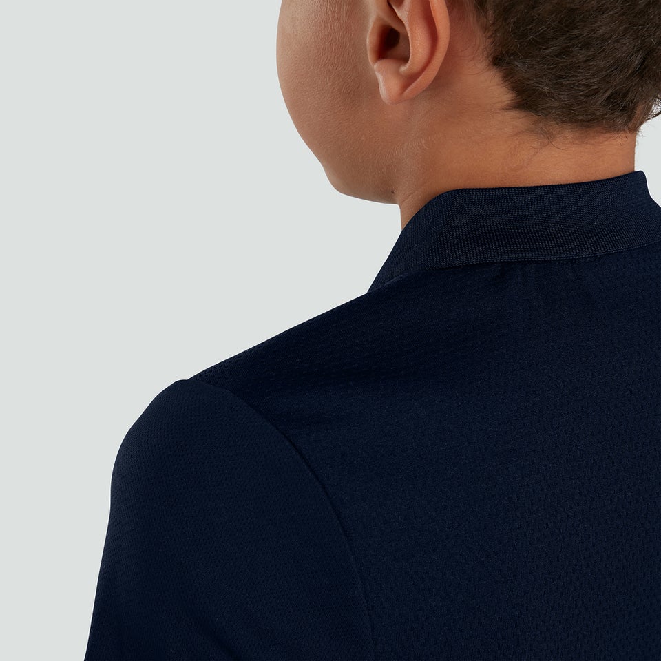 Junior Unisex Club Dry Polo Shirt Navy