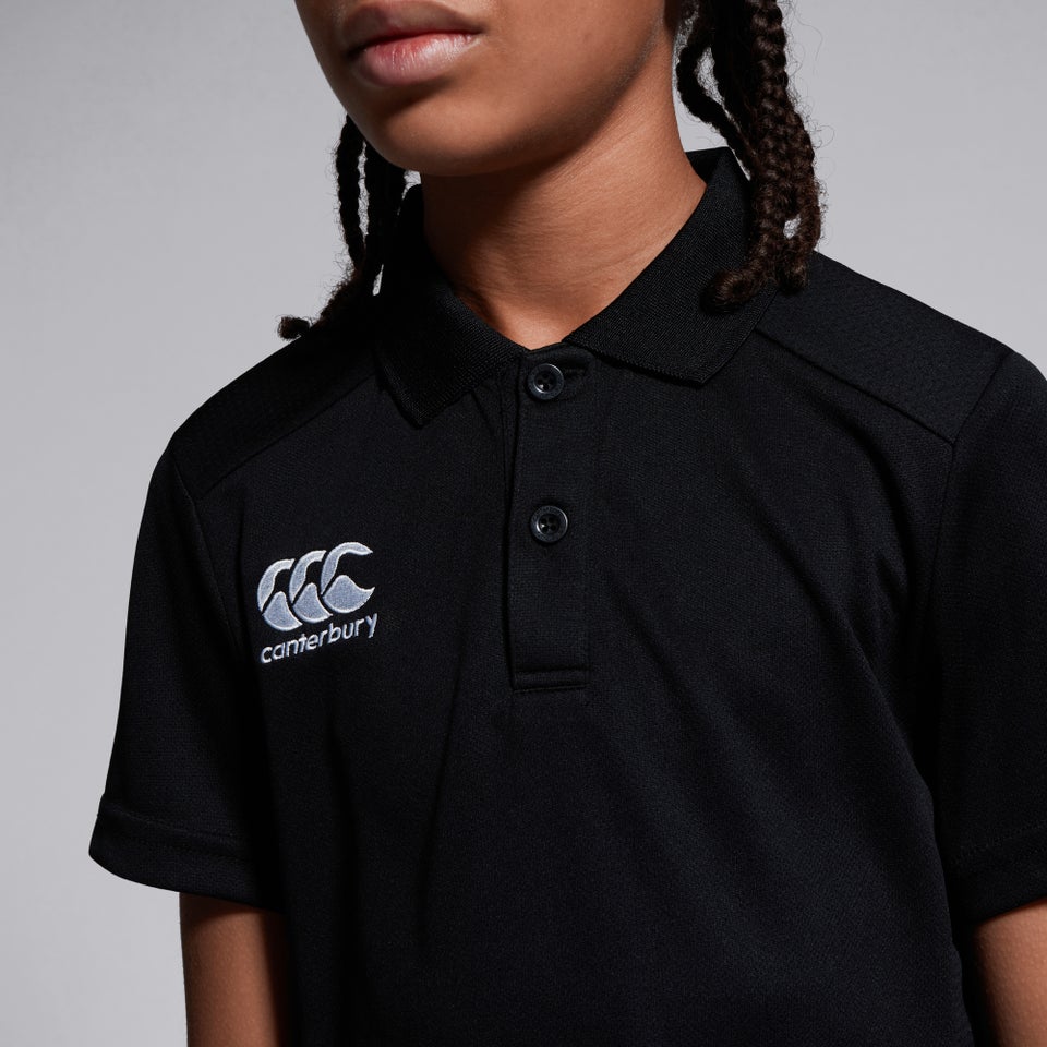 KIDS CLUB DRY POLO SHIRT IN BLACK