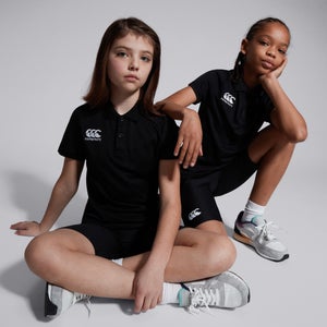 KIDS CLUB DRY POLO SHIRT IN BLACK