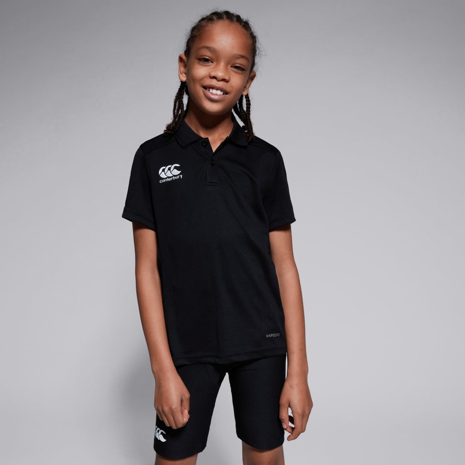 KIDS CLUB DRY POLO SHIRT IN BLACK