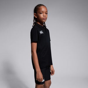 KIDS CLUB DRY POLO SHIRT IN BLACK