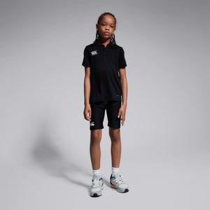 KIDS CLUB DRY POLO SHIRT IN BLACK