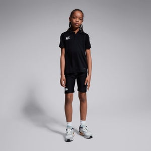 Junior Unisex Club Dry Polo Shirt Black
