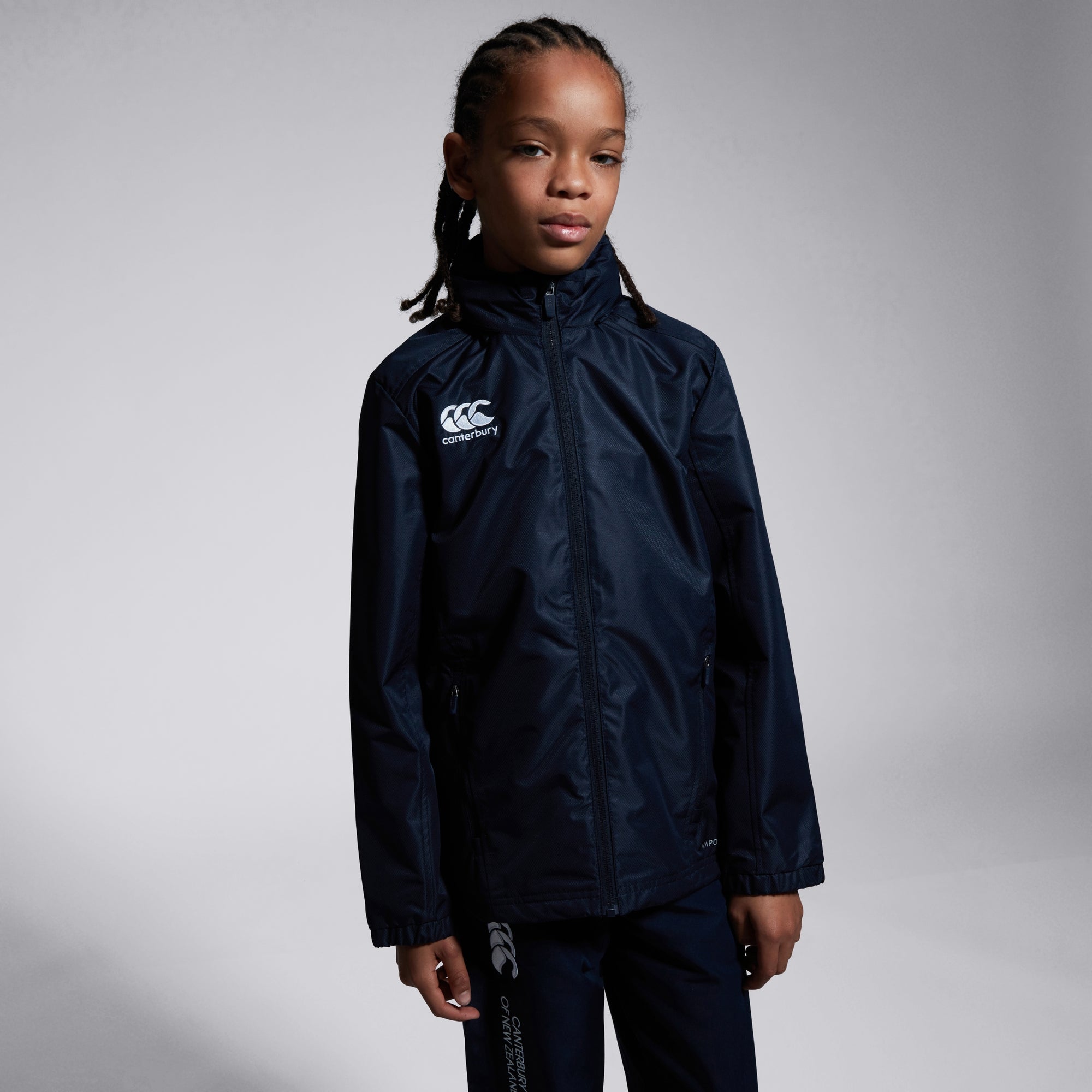 K CLUB VAPOSHIELD FULL ZIP RAIN JACKET NAVY | Canterbury Australia