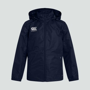 K CLUB VAPOSHIELD FULL ZIP RAIN JACKET NAVY