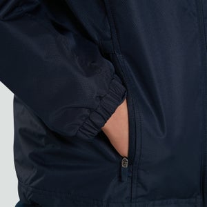 K CLUB VAPOSHIELD FULL ZIP RAIN JACKET NAVY