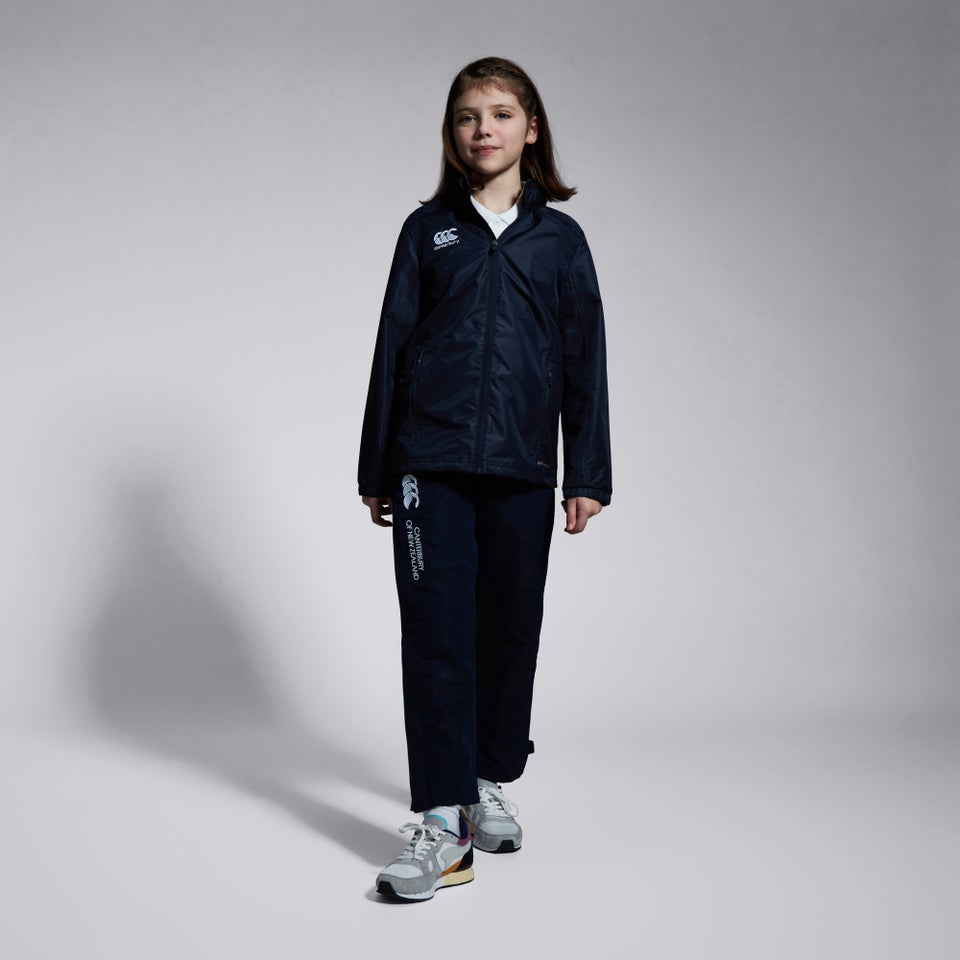 K CLUB VAPOSHIELD FULL ZIP RAIN JACKET NAVY