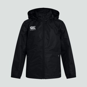 K CLUB VAPOSHIELD FULL ZIP RAIN JACKET BLACK